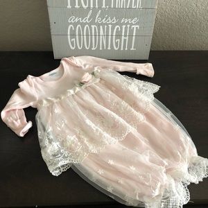 Baby Girls Newborn-6 Months Lace Gown